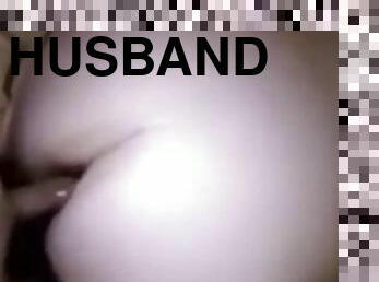 isteri, amateur, dubur, buatan-sendiri, creampie, suami, ketat, cuckold, lubang-buntut, zakar