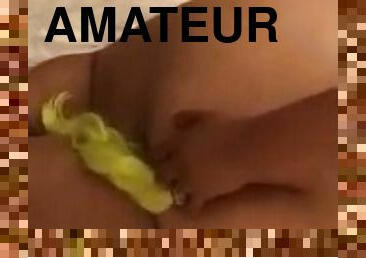 cul, masturbation, amateur, anal, jouet, latina, belle-femme-ronde, solo, brunette