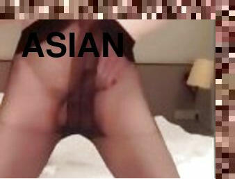 asiatisk, shemale, blowjob, tenåring, transeksuell, ladyboy, ludder