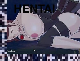 culo, amateur, anal, hardcore, corrida-interna, pelirroja, anime, hentai, culazo, halloween