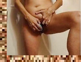 Step mom playing in the shower