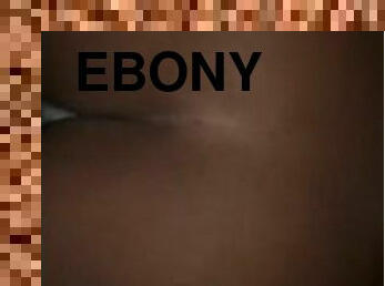 Big booty ebony throwing back on big dick