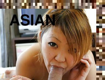 Asian Gives Rim Job And Titty Fucks Thick Cock