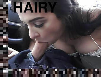 Slutty Stepsiter Sucks Huge Swollen Cock In The Car - Caroline Ray