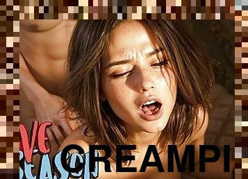 orgasme, amatør, anal, creampie, virkelig, røff