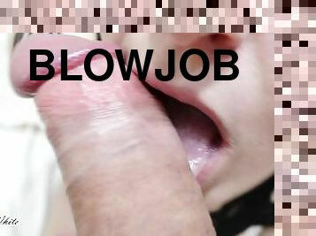 Bright seductive blowjob.I like to suck Dick