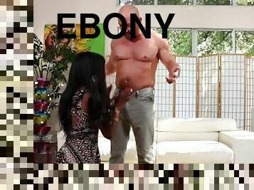 ebony pearl enjoy white fucking dude