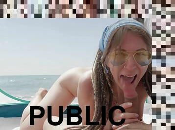 Pov Public Sex On The Beach