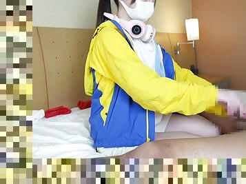 Japanese Gamer Girl Gives A Guy A Handjob