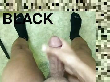 amaterski, prihajanje, velik-penis, gej, črni, noge, solo, mišičasti, kurac, noge-legs