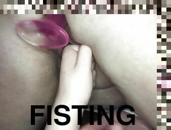 röv, fisting, fitta-pussy, amatör, anal, milf, leksak, mamma, dubbel, mor