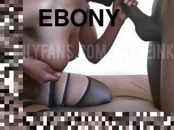 Ebony Stripper Sucking BBC getting ready for Hard Ass Spanking - New Porn Video
