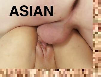 asiatisk, rumpe, store-pupper, doggy, anal, babes, blowjob, cumshot, stor-pikk, kåt