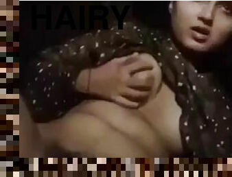 Desi girl with hairy pussy masturbates with blonde and cute