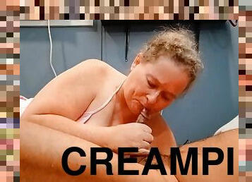 First A Squirt Then A Creampie