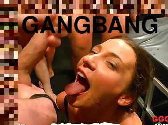 Nasty Slut Gangbanged With Julie Skyhigh