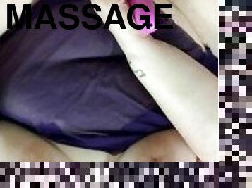 Hot Gorgeous BBW Slut Cums With Massager Wand