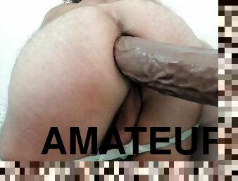 extrême, amateur, anal, gay, gode, fétiche, solo, gros-plan, trou-du-cul