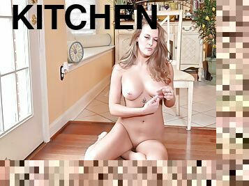 Danni Waldron Danni Strips In The Kitchen