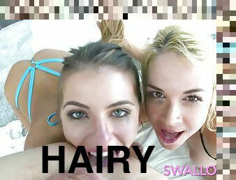 Two Sluts Blow Bubbles While Sucking With Sarah Vandella And Adriana Chechik