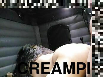 CREAMPIED my coworker in the back of a SEMI TRUCK
