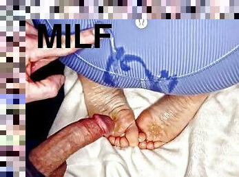 gigantisk, cumshot, milf, mamma, fötter, trosor, sprut, tight, fetisch, massiv