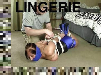 H.k Blue Hottskirt Hogtie With Crystal Frost