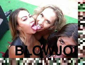 Triple blowjob