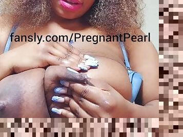 Ebony Big Tits Milking Lactation