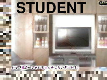 studenta, japoneza, blonda, hentai