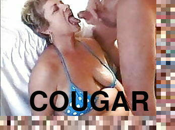 milf, mor, kompilering, sperm, cougar