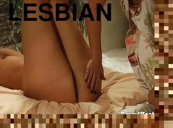 Hot Naked Lesbian Slave Enjoys In Massage And Fingering