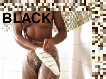 bañando, sirvienta, amateur, negra-ebony, negra, webcam, ducha