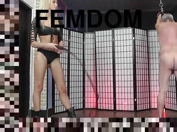 bdsm, slave, blond, elskerinne, femdom