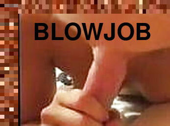 blond chick blow job