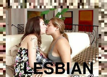 Genlez - teen kat dior lures daisy leon into lesbian sex