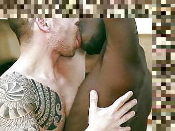 anal, interracial, homofil, par, muskuløs