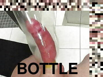 Wank with bottle 