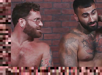 An interview and some hot gay action