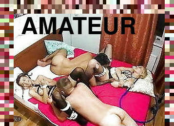 orgie, pussy, amatør, blowjob, tenåring, kamera, par, gruppesex, voyeur, europeisk