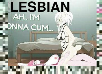 lesbian-lesbian, animasi, jenis-pornografi-animasi, kasar