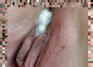 Wife has first cuckold creampie