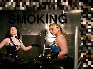 Two Smoking Hot Babes Admire The Upholstery