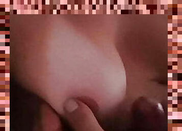 Guy cum in Giovanna Garbi boobs