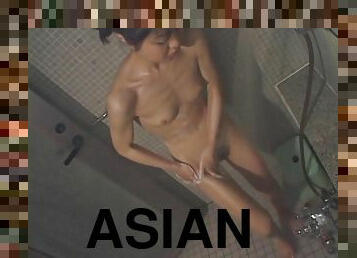 asiatisk, badning, onani, amatør, teenager, japans, cam, lurer, bruser, asiatisk-teenager
