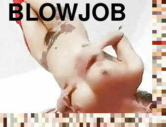 blowjob, gal, merkelig, pikk, suging