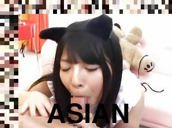 asia, sayang, blowjob-seks-dengan-mengisap-penis, remaja, jepang, sudut-pandang