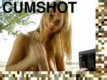 Ashlynn Brooke Beach Handjob