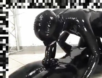 Latex catsuit lesbian fuck 69R