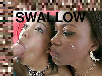 SWALLOWED Ebony Blowjob Compilation